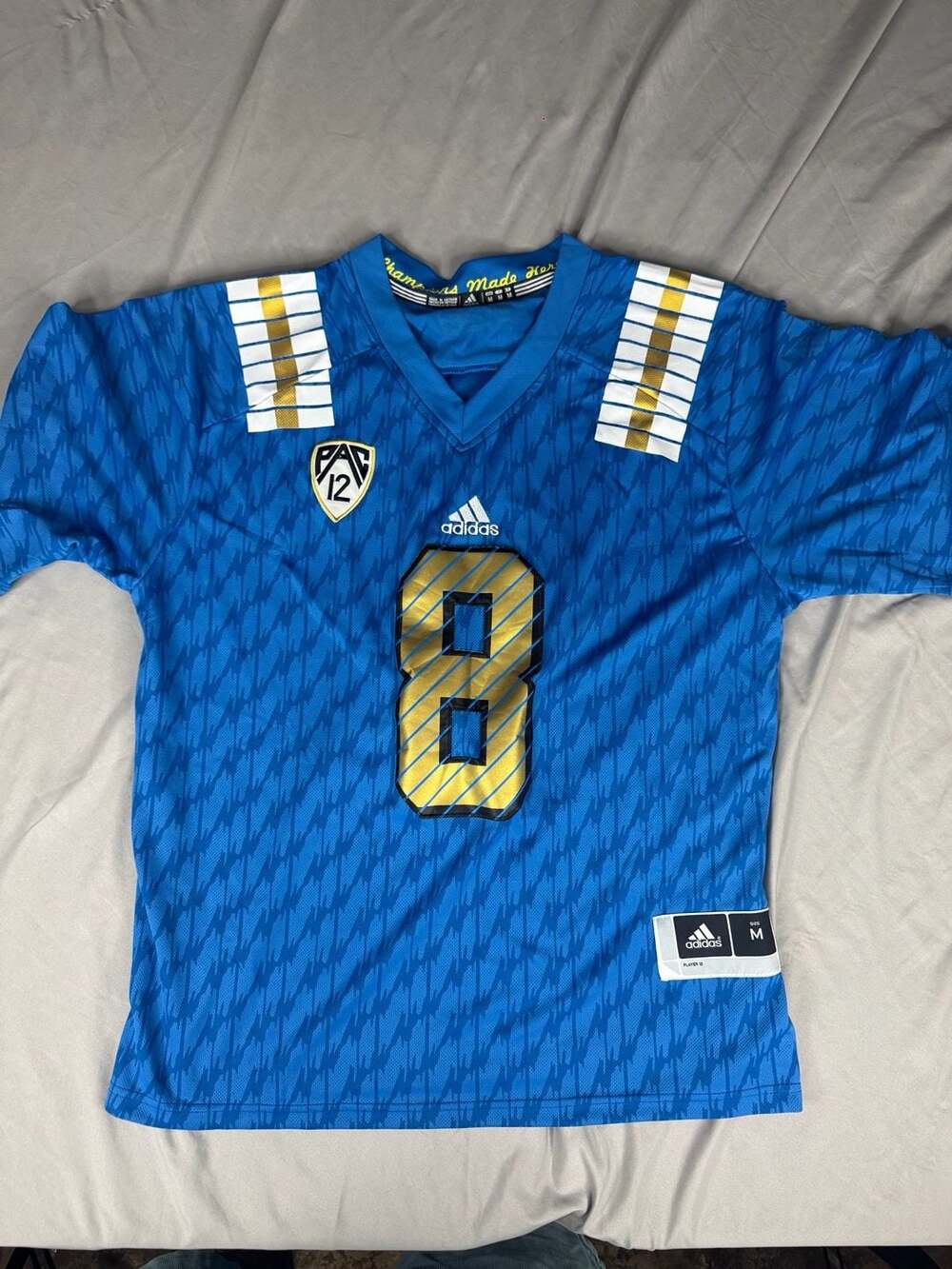 Adidas UCLA Bruins Troy Aikman #8 Football Jersey Size M Blue